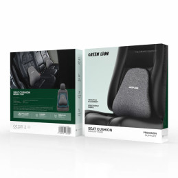 Green Lion Memory Foam Seat Cushion – Premium Comfort for Office & Car Seats