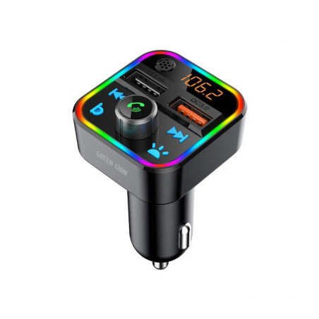 Green Lion Car FM Transmitter Kit – Wireless Music & Hands-Free Calls
