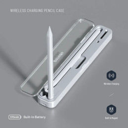 Porodo Wireless Charging & Storage Case for Pencil 1 & 2 – Portable Charging Box & Tip Storage