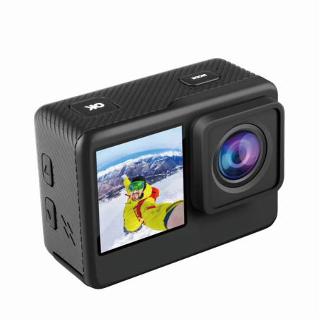 Porodo Lifestyle UHD Dual Display Action Camera – 4K, Waterproof, Dual‑Screen, Wi‑Fi