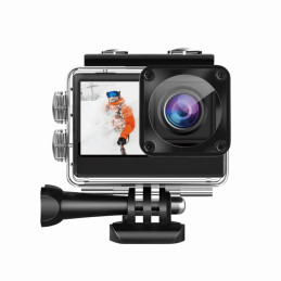 Porodo Lifestyle UHD Dual Display Action Camera – 4K, Waterproof, Dual‑Screen, Wi‑Fi
