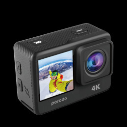 Porodo Lifestyle UHD Dual Display Action Camera – 4K, Waterproof, Dual‑Screen, Wi‑Fi