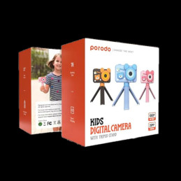 Porodo Kids Digital Camera With Tripod Stand – 26 MP, 1080p Video, 2.0″ Screen