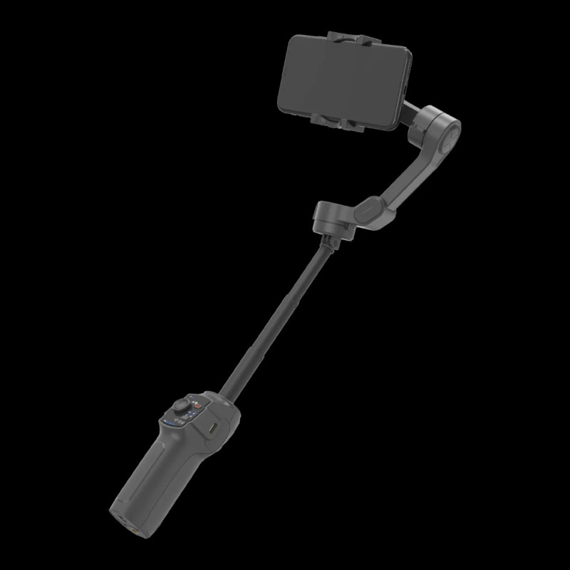 Porodo 3‑Axis Gimbal Stabilizer with AI Tracking – Smartphone Motorized Stabilizer, Face & Object Tracking