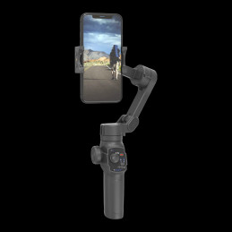 Porodo 3‑Axis Gimbal Stabilizer with AI Tracking – Smartphone Motorized Stabilizer, Face & Object Tracking
