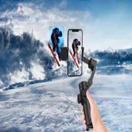 Porodo 3‑Axis Gimbal Stabilizer with AI Tracking – Smartphone Motorized Stabilizer, Face & Object Tracking