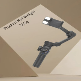 Porodo 3‑Axis Gimbal Stabilizer with AI Tracking – Smartphone Motorized Stabilizer, Face & Object Tracking