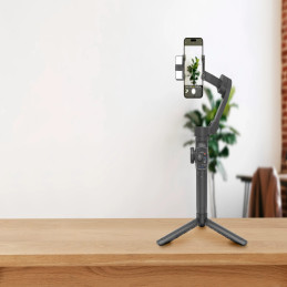 Porodo 3‑Axis Gimbal Stabilizer with AI Tracking – Smartphone Motorized Stabilizer, Face & Object Tracking