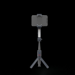 Porodo 2‑Axis Gimbal Stabilizer – Extension Rod & Built-in Tripod, Smartphone Motorized Stabilizer