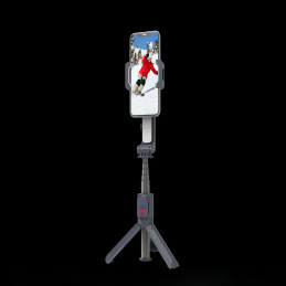 Porodo 2‑Axis Gimbal Stabilizer – Extension Rod & Built-in Tripod, Smartphone Motorized Stabilizer