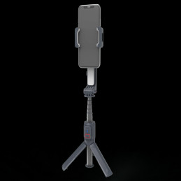 Porodo 2‑Axis Gimbal Stabilizer – Extension Rod & Built-in Tripod, Smartphone Motorized Stabilizer