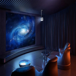 Porodo LifeStyle Lumos Smart HD Projector – Compact Smart Projector, 100″ Screen, Android TV
